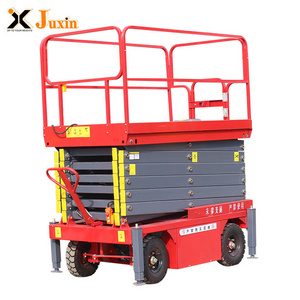 Electric Indoor Outdoors AC/DC Battery Mobile Hydraulic Scissor Scaffolding Lift aerial work platform