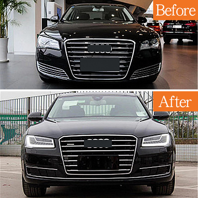 body kit  old upgrade new headlights taillights hood old change new retrofit accessories for Audi A8 2013-2018