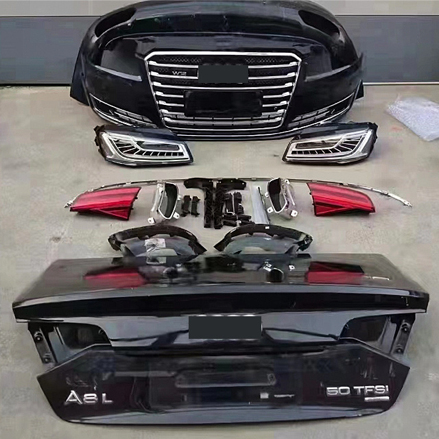 body kit  old upgrade new headlights taillights hood old change new retrofit accessories for Audi A8 2013-2018