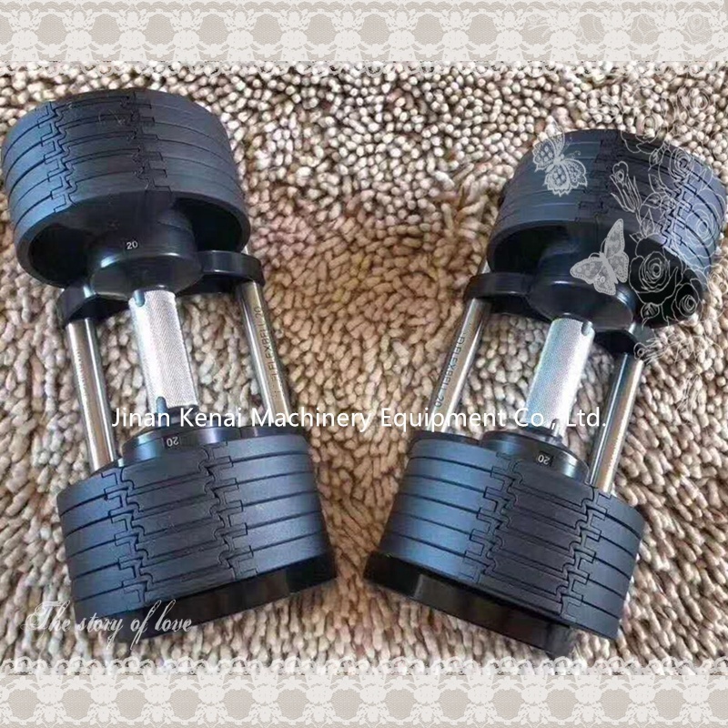 wholesale fitness equipment 32kg cast iron weight adjustable dumbbell set