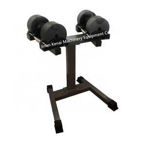 wholesale fitness equipment 32kg cast iron weight adjustable dumbbell set