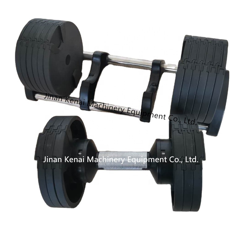 wholesale fitness equipment 32kg cast iron weight adjustable dumbbell set