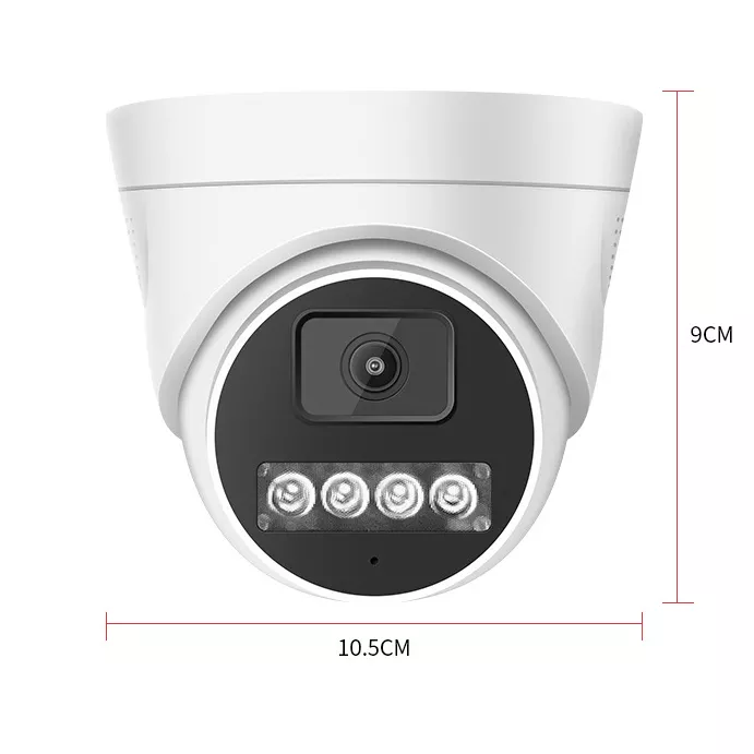 Poe Dual light full color HD 3 million, 4 million, 5 million Ip cameras 2.8mm IP66 waterproof color night vision mounting wall m