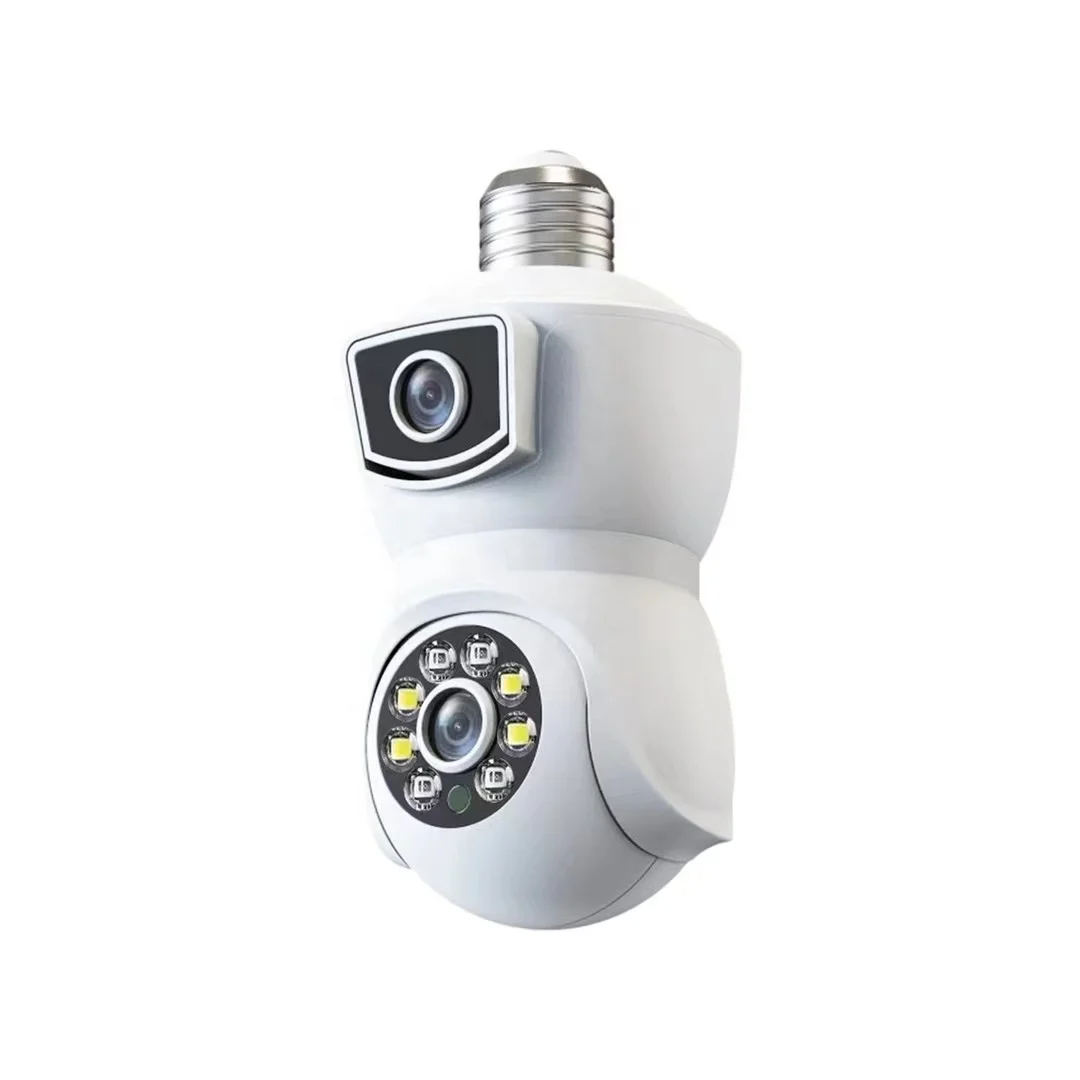 New 4MP High-Definition E27 Screw Socket Indoor AI Humanoid Tracking APP Push Notification Alarm Home Security Camera