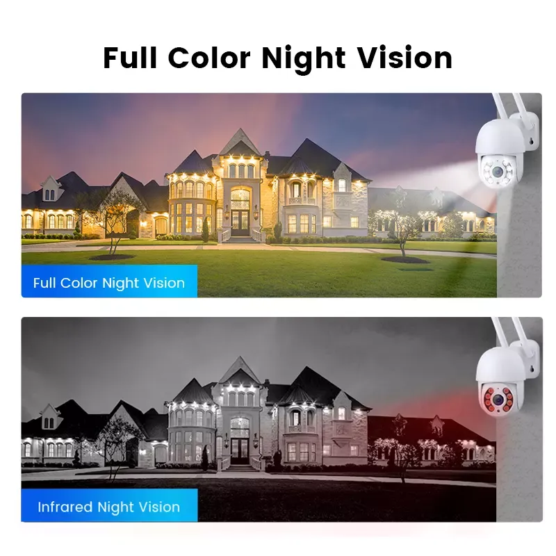 Outdoor Human Detection Smart Wireless HD 4MP Full Color Night Vision Icsee Robot Outdoor Ip Wifi Cctv PTZ Security Camera