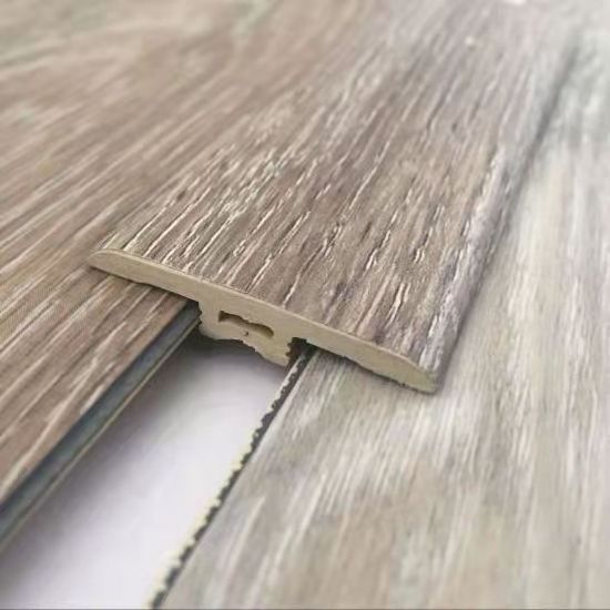 Flooring Accessories Molding Skirting Profile Spc Vinyl Waterproof Laminate Flooring Baseboard T-molding and Reducer PVC 2400mm