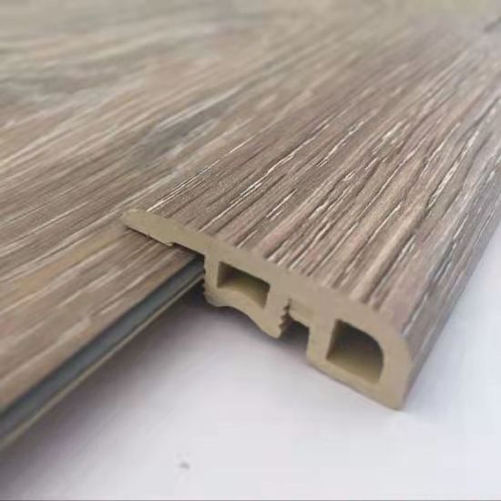 Flooring Accessories Molding Skirting Profile Spc Vinyl Waterproof Laminate Flooring Baseboard T-molding and Reducer PVC 2400mm