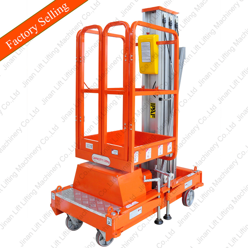 China Factory electric man lift hydraulic lift for painting aluminum electric lift platform for sale