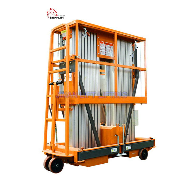 China Factory aluminum alloy mobile electric scaffolds lift hydraulic portable telescopic lift price with CE ISO