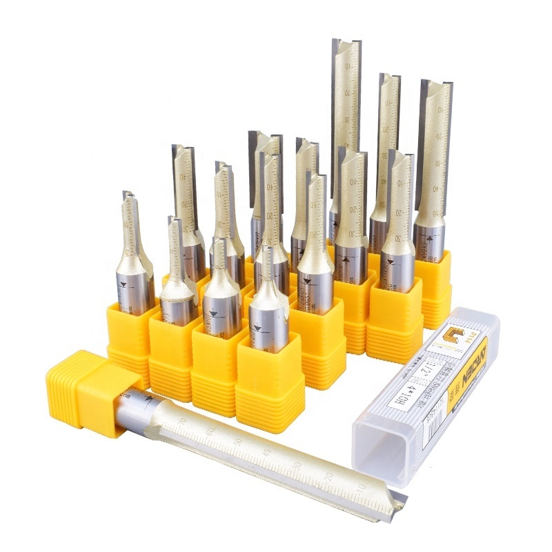 Arden Cnc Router Bit Woodworking Cutting Tools 2 Flute Straight Groove Cutter Flush Trim Bit Wood Turning Carbide Milling Cutter