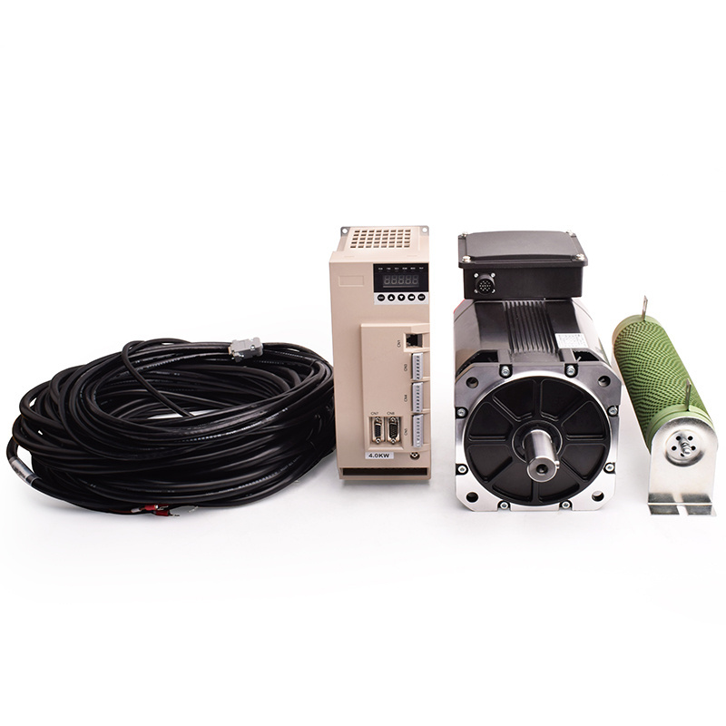 mige 2.2kw 3.7kw 8000rpm high torque servo motor kits cnc spindle servo motor for cnc drive ac Servo high torque spindle Motor