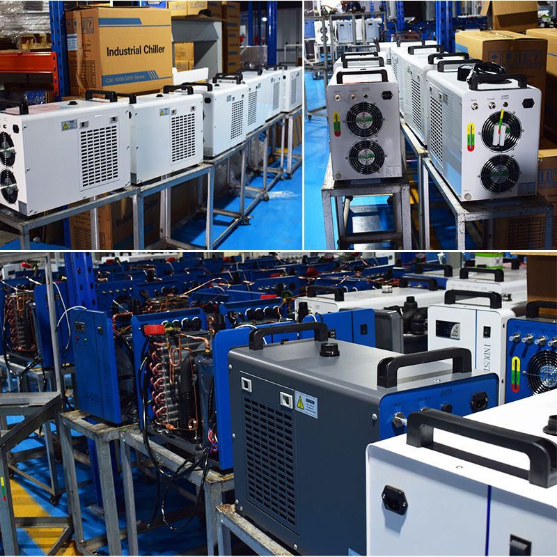 Industrial water chiller cw3000 Factory Price co2 laser tube small air cooled water chiller cw3000