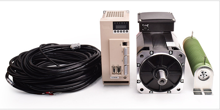 mige 2.2kw 3.7kw 8000rpm high torque servo motor kits cnc spindle servo motor for cnc drive ac Servo high torque spindle Motor