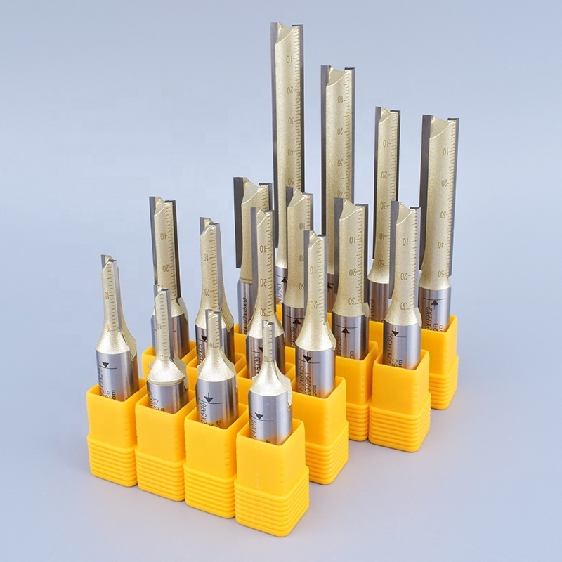 Arden Cnc Router Bit Woodworking Cutting Tools 2 Flute Straight Groove Cutter Flush Trim Bit Wood Turning Carbide Milling Cutter