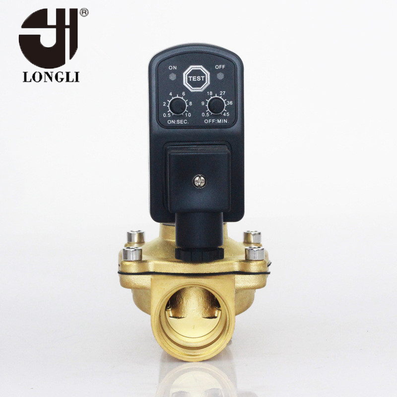 2W-250-25 25DN air compressor timer drain brass solenoid valve