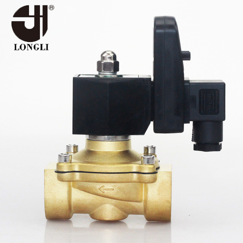 2W-250-25 25DN air compressor timer drain brass solenoid valve