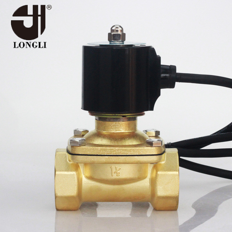 2W-400-40 220V 1.5 inch brass waterproof pneumatic solenoid control valve