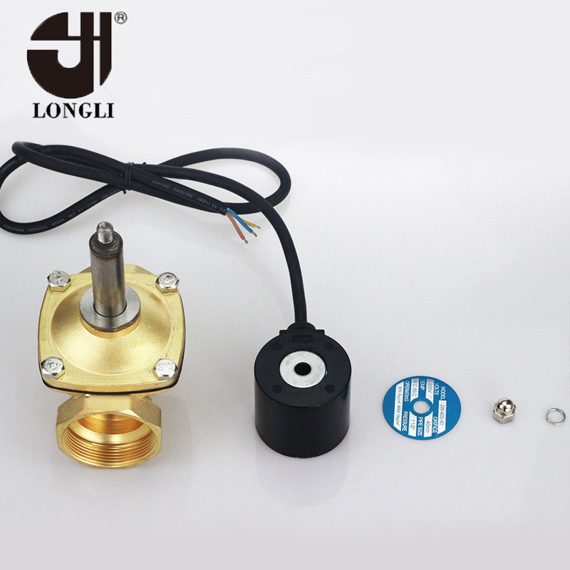 2W-400-40 220V 1.5 inch brass waterproof pneumatic solenoid control valve