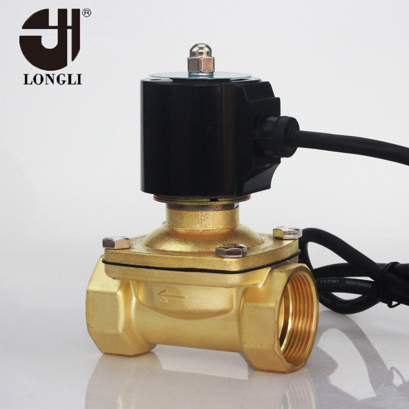 2W-400-40 220V 1.5 inch brass waterproof pneumatic solenoid control valve