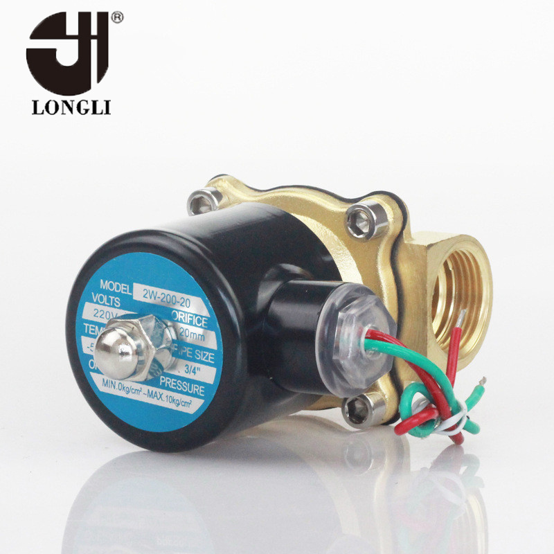 2W-200-20 low pressure solenoid control brass drain valve