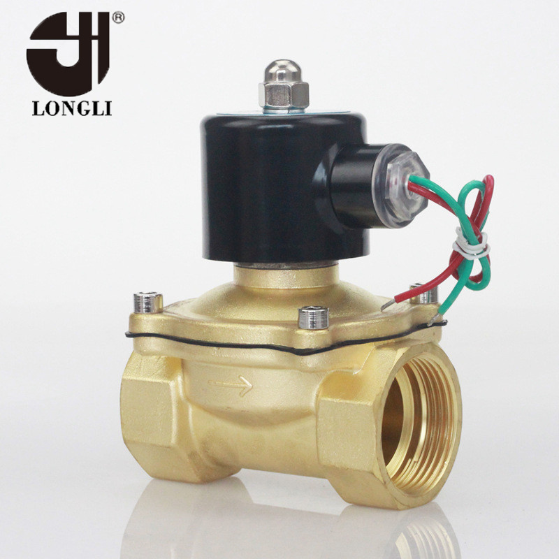 2W-320-32 DN32 brass 220v electronic drain water solenoid valve