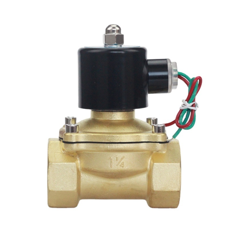 2W-320-32 DN32 brass 220v electronic drain water solenoid valve