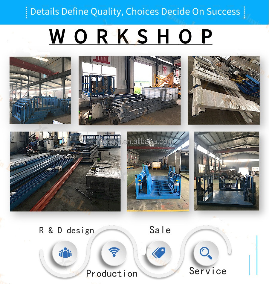 Easy Assembled Warehouse Factory Stable Loading Cargo Lift Hydraulic Steel Frame Small Freight elevator