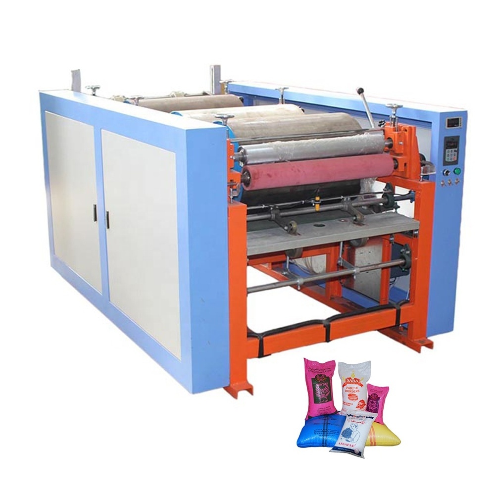 Hot-selling 1 to 5 colors paper Cotton jute Non woven/ woven fabric sack bag printing press machine