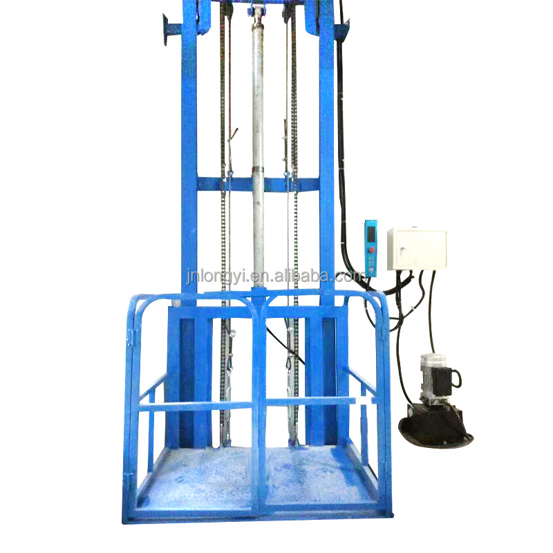 Easy Assembled Warehouse Factory Stable Loading Cargo Lift Hydraulic Steel Frame Small Freight elevator