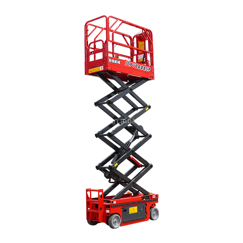 Self moving high-altitude operation lifting platform Portable lifting scissor forklift Outdoor glass cleaning lifting platform