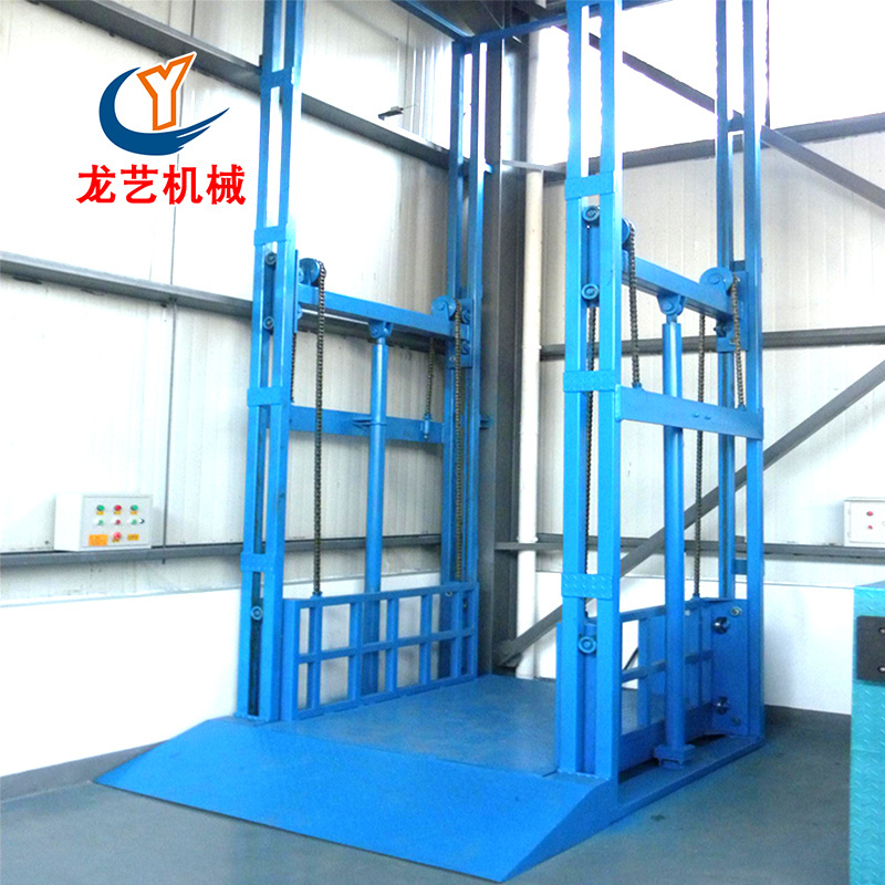 500kg Lift 3- 20m Goods Lift For Warehouse Electric Hydraulic Cargo Lift Steel Frame Freight Elevator