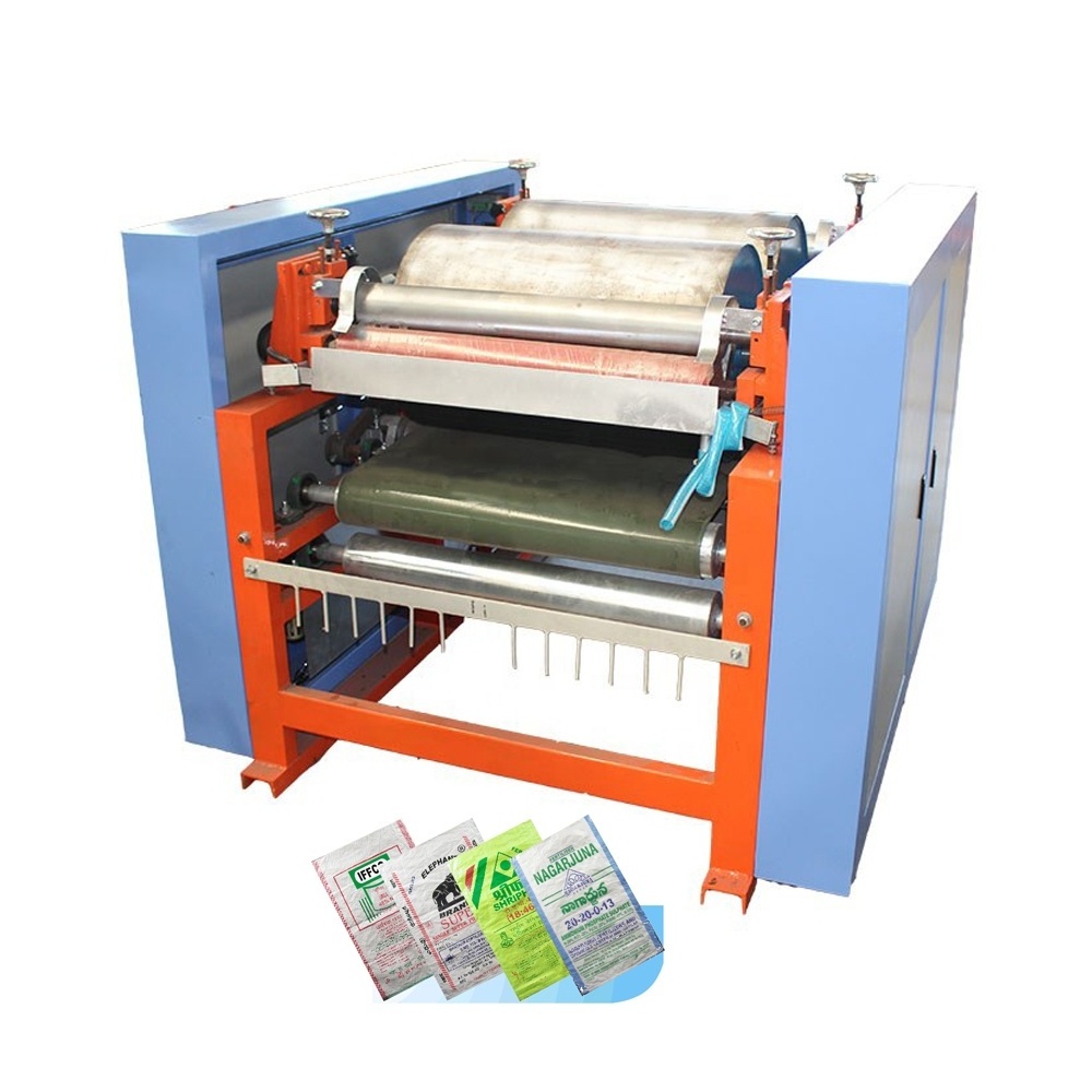 Hot-selling 1 to 5 colors paper Cotton jute Non woven/ woven fabric sack bag printing press machine