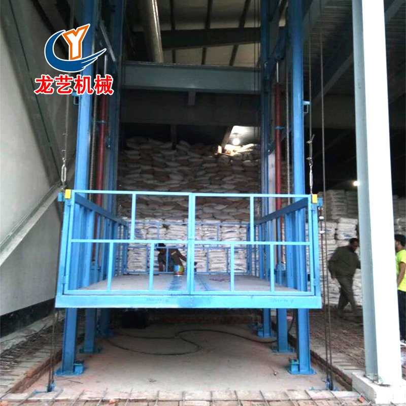 Easy Assembled Warehouse outdoor elevator cargo lifts hydraulic steel frame goods lift