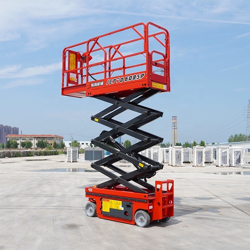 Self moving high-altitude operation lifting platform Portable lifting scissor forklift Outdoor glass cleaning lifting platform