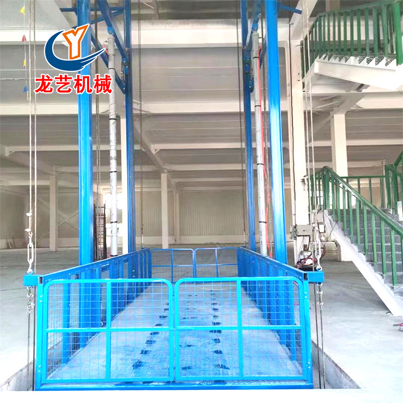 Easy Assembled Warehouse outdoor elevator cargo lifts hydraulic steel frame goods lift