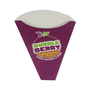 Custom printed paper cone for crepe holder