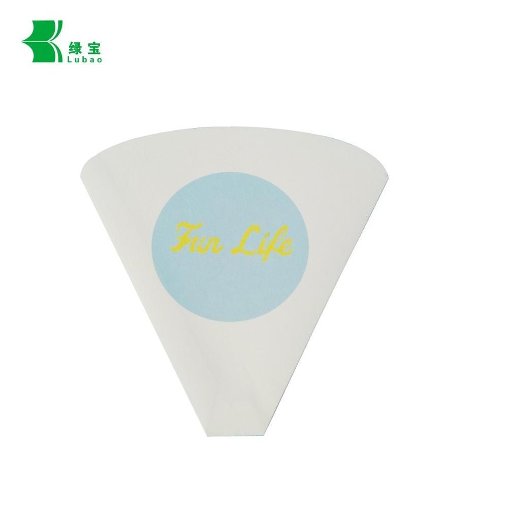 logo printing food grade cone crepes box printable paper fries crepe cone paper cup bubble waffle packaging