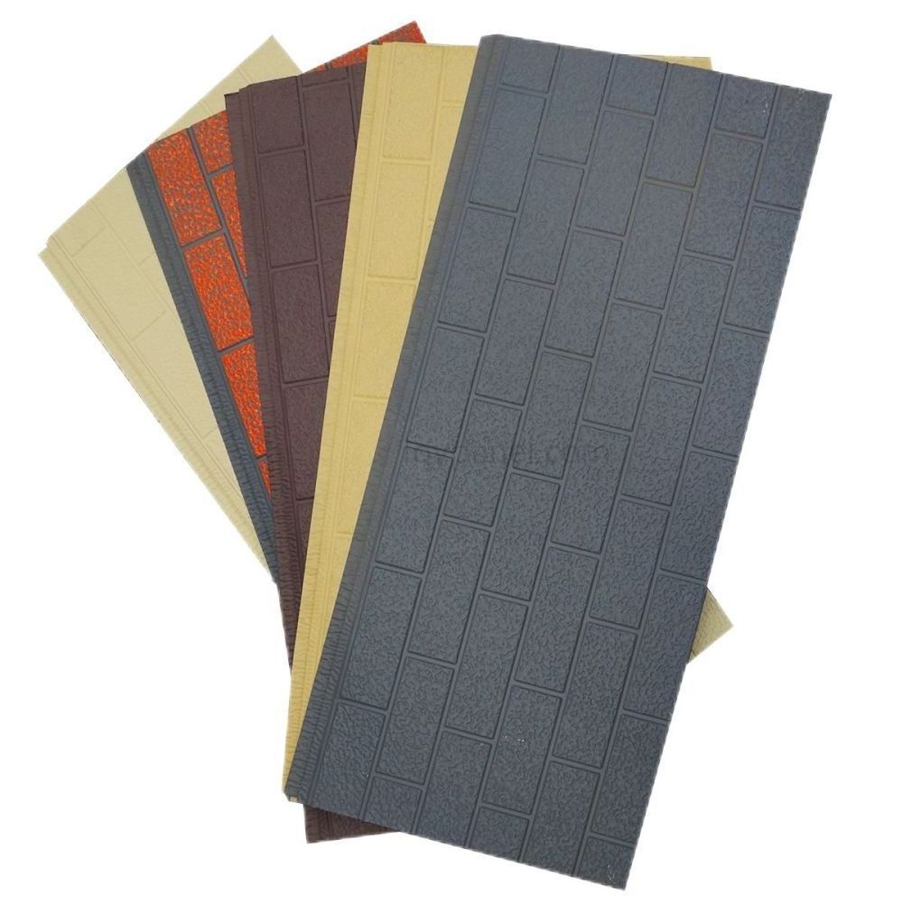 High Quality Aluminum Foil Color steel coating PU Sandwich Panels  Thermal Insulation 20mm Villa Exterior Wall Decoration