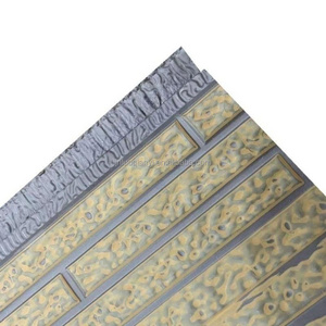 carved Lightweight and waterproof exterior brick wall panels decorative sandwich panel metal insulation board