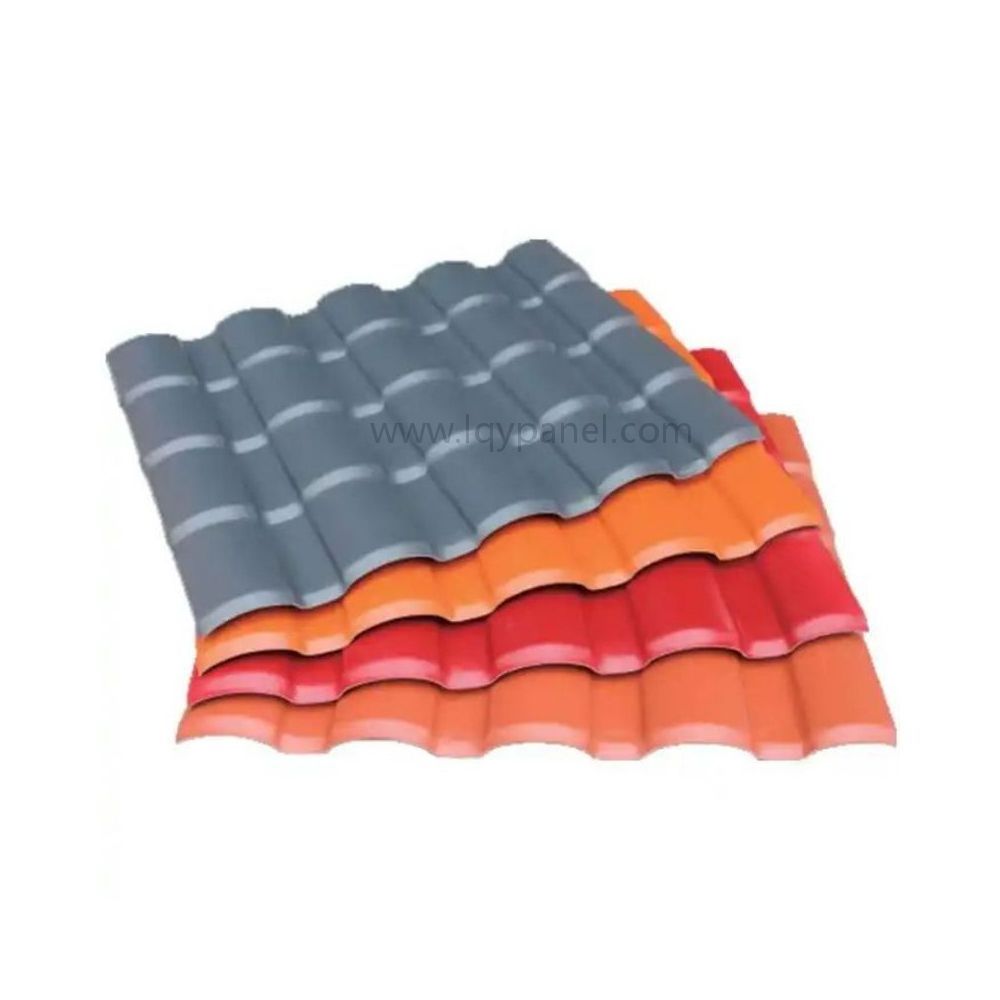 Asa Synthetic Resin Pvc Tile Fireproof And Waterproof Super Weather-Resistant Spanish Roof Tile