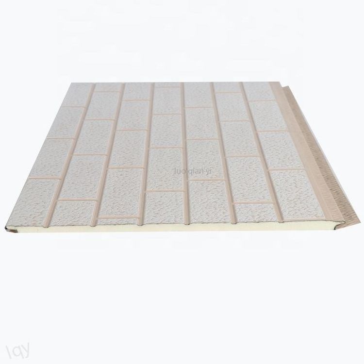 House construction building materials exterior wall polyurethane foam sandwich panel PU metal siding fireproof