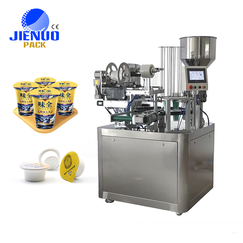 Automatic Yogurt Pudding Ice Cream Water Jelly Cup Filling Sealing Machine Yogurt Packaging Machine