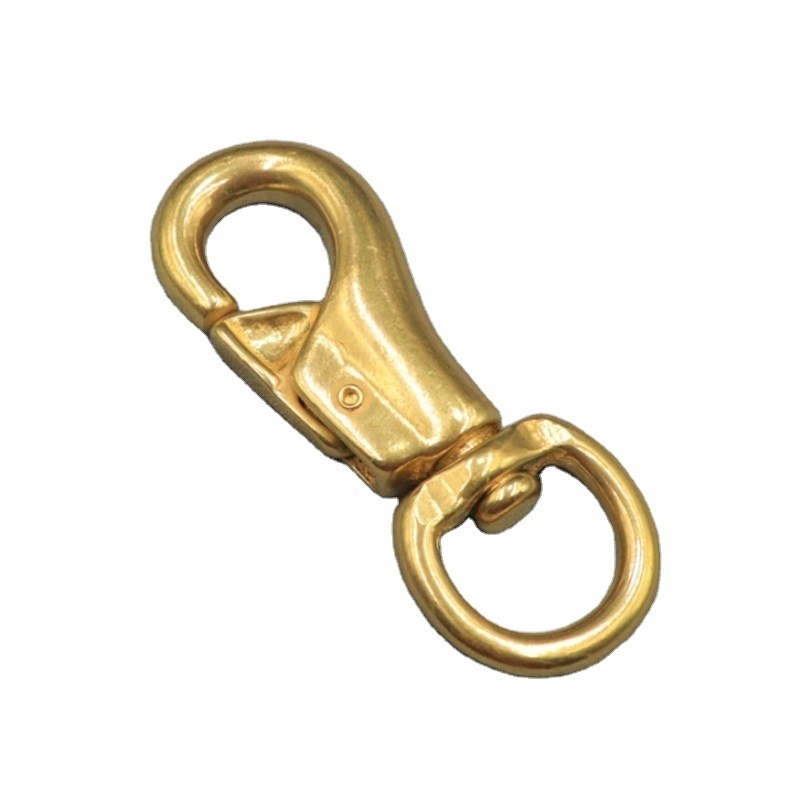 Durable wear solid brass bull dog clips harness horse saddlery brass snap hooks