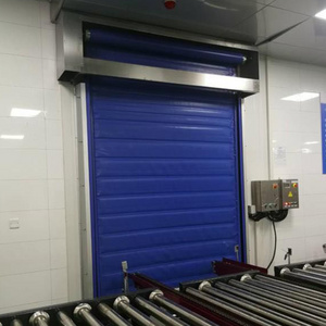 Manufacturer Low FOB Automatic Cold Storage Freezer Room PVC High Speed Roller Shutter Doors