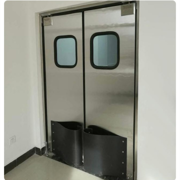 Supply Stainless Steel Anti-Collision Door Kitchen Restaurant Food Factory Small Door Two-Way Free Reset Door