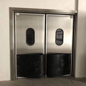 Supply Stainless Steel Anti-Collision Door Kitchen Restaurant Food Factory Small Door Two-Way Free Reset Door