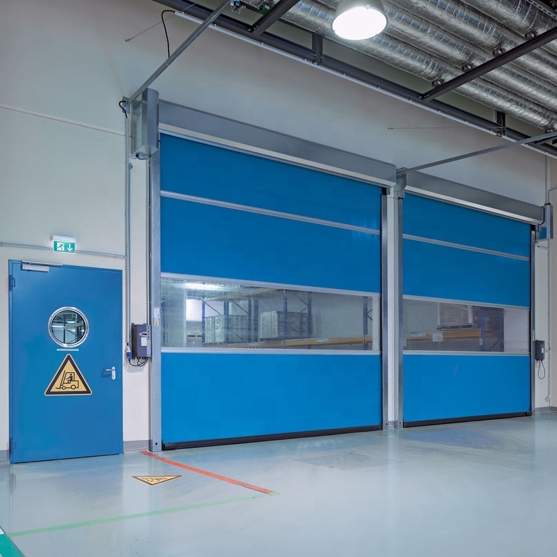 Aluminum Alloy Automatic Fast Door Logistics Clean Room Automatic Rolling Door Remote Control Geomagnetic Rolling Door