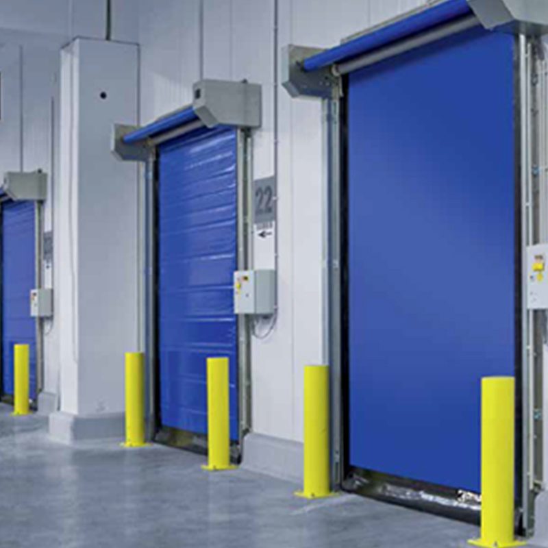 Manufacturer Low FOB Automatic Cold Storage Freezer Room PVC High Speed Roller Shutter Doors