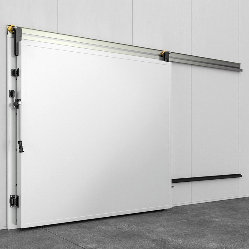 Heavy Duty Sliding Door Industrial Electric/Manual Stainless Steel Sliding Door On Hanging Rail Logistics Garage Sliding Door