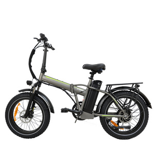 48V 500W Electric Mountain Bike 20*4 Folding Lithium Battery Rear Hub Carbon Folding Ebike Aluminum Alloy 20 Rear Fat 250W 150KG